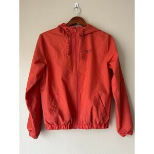 Vans Orange Easy Box Windbreaker Jacket Size XS